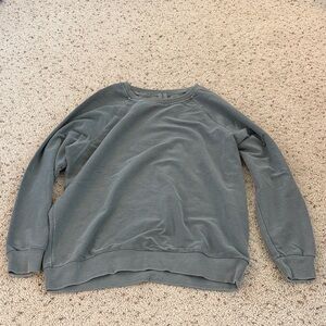 Gray Crew Neck Women's Sweater